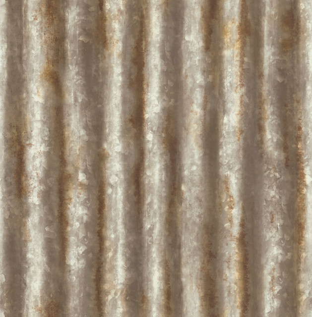 A-Street Prints Rust Corrugated Metal Wallpaper Reclaimed Covers about 56.4 square feet 20.5-in by 33-ft long roll Unpasted 20.5 - My Fabric Connection - A-Street Prints Rust Corrugated Metal Wallpaper Reclaimed Covers about 56.4 square feet 20.5-in by 33-ft long roll Unpasted 20.5 - My Fabric Connection -