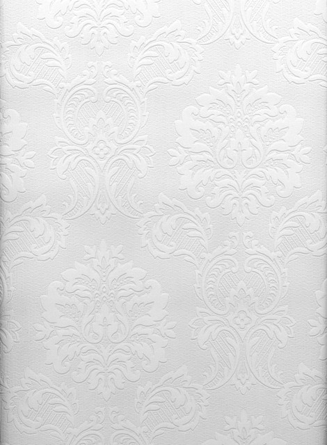 Brewster Damascene Paintable Paintable Wallpaper Paintable Solutions IV Covers about 56.4 square feet 20.5-in by 33-ft long roll Prepasted 12.5 - My Fabric Connection - Brewster Damascene Paintable Paintable Wallpaper Paintable Solutions IV Covers about 56.4 square feet 20.5-in by 33-ft long roll Prepasted 12.5 - My Fabric Connection -