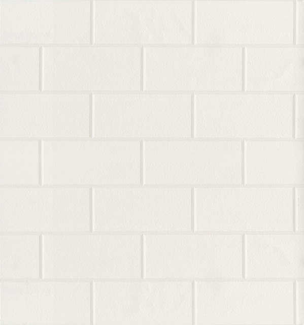 Brewster Barclays White Paintable Tile Wallpaper Kitchen & Bath Essentials Covers about 56.4 square feet 20.5-in by 33-ft long roll Prepasted 6.3 - My Fabric Connection - Brewster Barclays White Paintable Tile Wallpaper Kitchen & Bath Essentials Covers about 56.4 square feet 20.5-in by 33-ft long roll Prepasted 6.3 - My Fabric Connection -