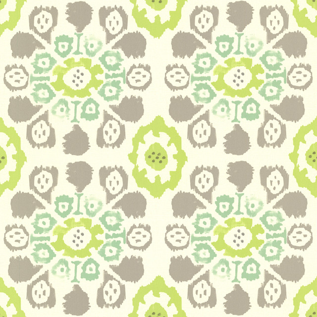 Eijffinger Valencia Green Ikat Floral Wallpaper Ibiza Covers about 56.4 square feet 20.5-in by 33-ft long roll Unpasted 10.4 - My Fabric Connection - Eijffinger Valencia Green Ikat Floral Wallpaper Ibiza Covers about 56.4 square feet 20.5-in by 33-ft long roll Unpasted 10.4 - My Fabric Connection -
