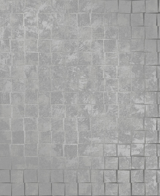Decorline Cubist Silver Geometric Wallpaper Evolve Covers about 56.4 square feet 20.5-in by 33-ft long roll Unpasted 25.2 - My Fabric Connection - Decorline Cubist Silver Geometric Wallpaper Evolve Covers about 56.4 square feet 20.5-in by 33-ft long roll Unpasted 25.2 - My Fabric Connection -