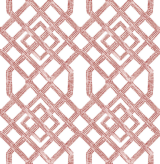 A-Street Prints Traverse Red Trellis Wallpaper Equinox Covers about 56.4 square feet 20.5-in by 33-ft long roll Unpasted 20.9 - My Fabric Connection -