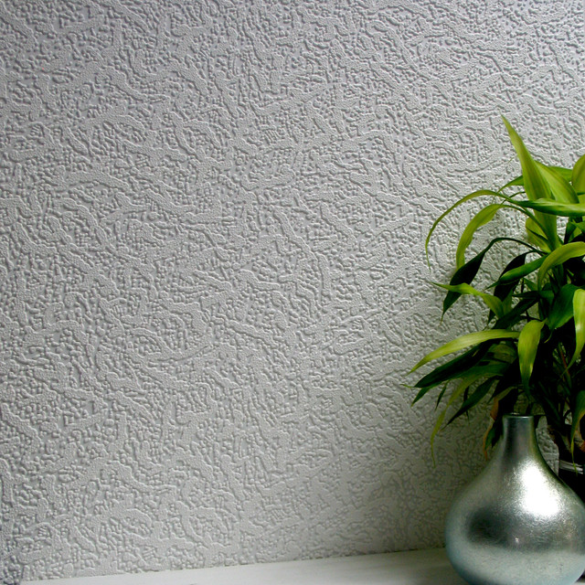 Brewster Leigham White Paintable Textured Vinyl Wallpaper Anaglypta X Covers about 57.5 square feet 20.9-in by 33-ft long roll Unpasted 25.2 - My Fabric Connection -