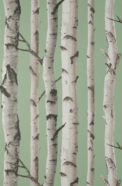 Fine Decor Chester Sage Birch Trees Wallpaper Medley Covers about 56.4 square feet 20.5-in by 33-ft long roll Unpasted 20.9 - My Fabric Connection -