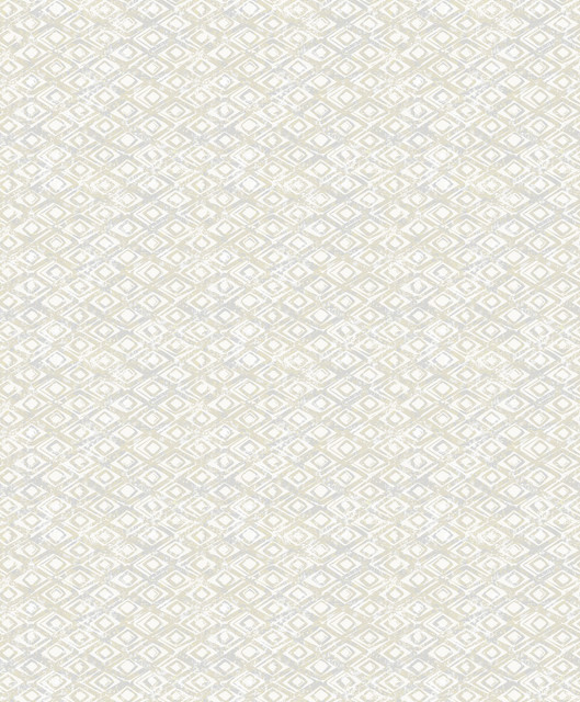 Decorline Delilah Champagne Diamond Wallpaper Vista Covers about 57.8 square feet 21-in by 33-ft long roll Unpasted 6.3 - My Fabric Connection -