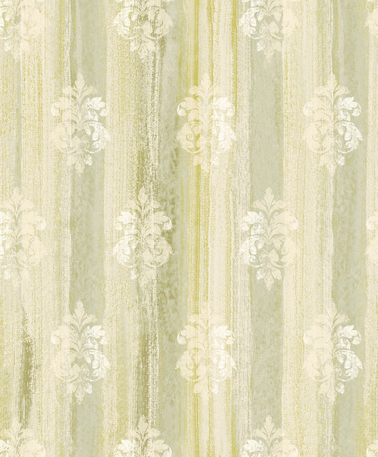 Advantage Alison Green Damask Motif Wallpaper Traditional Covers about 57.8 square feet 21-in by 33-ft long roll Unpasted 25 - My Fabric Connection - Advantage Alison Green Damask Motif Wallpaper Traditional Covers about 57.8 square feet 21-in by 33-ft long roll Unpasted 25 - My Fabric Connection -