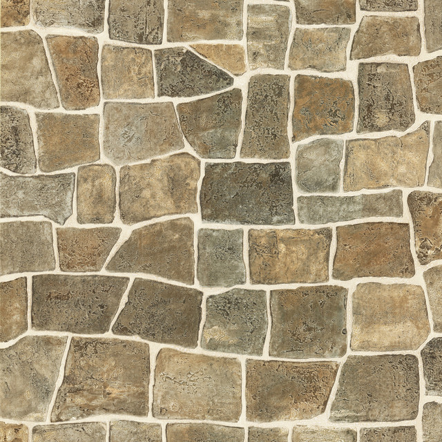 Brewster Flagstone Taupe Rock Wall Texture Wallpaper Textures, Techniques & Finishes Covers about 56.4 square feet 20.5-in by 33-ft long roll Prepasted 21 - My Fabric Connection - Brewster Flagstone Taupe Rock Wall Texture Wallpaper Textures, Techniques & Finishes Covers about 56.4 square feet 20.5-in by 33-ft long roll Prepasted 21 - My Fabric Connection -