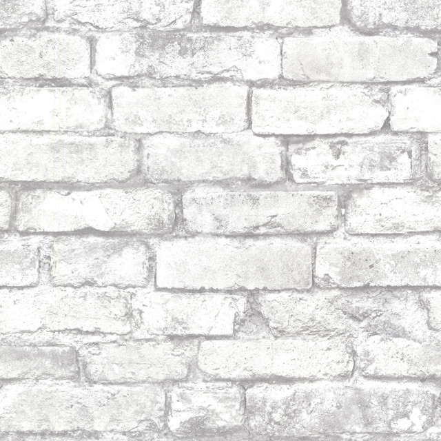 Brewster Davis White Brick Wallpaper Techniques & Finishes III Covers about 56.4 square feet 20.5-in by 33-ft long roll Unpasted 20.9 - My Fabric Connection - Brewster Davis White Brick Wallpaper Techniques & Finishes III Covers about 56.4 square feet 20.5-in by 33-ft long roll Unpasted 20.9 - My Fabric Connection -
