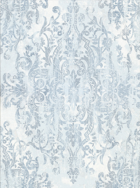 Brewster Shirley Slate Distressed Damask Wallpaper Riva Covers about 57.8 square feet 21-in by 33-ft long roll Unpasted 25 - My Fabric Connection - Brewster Shirley Slate Distressed Damask Wallpaper Riva Covers about 57.8 square feet 21-in by 33-ft long roll Unpasted 25 - My Fabric Connection -