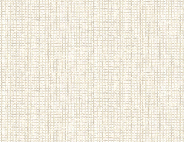 Kenneth James Woven White Grid Wallpaper Palm Springs Covers about 60.8 square feet 27-in by 27-ft long roll Unpasted 10.43 - My Fabric Connection -