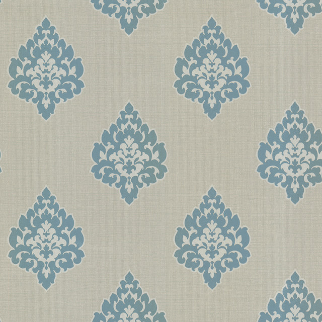 Beacon House Donald Aqua Transitional Damask Print Wallpaper Olympia Covers about 56.4 square feet 20.5-in by 33-ft long roll Unpasted 21 - My Fabric Connection - Beacon House Donald Aqua Transitional Damask Print Wallpaper Olympia Covers about 56.4 square feet 20.5-in by 33-ft long roll Unpasted 21 - My Fabric Connection -