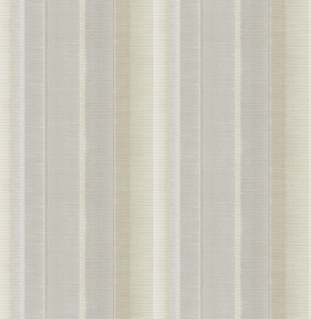 Chesapeake Flat Iron Silver Stripe Wallpaper Manhattan Club Covers about 56.4 square feet 20.5-in by 33-ft long roll Unpasted 5.25 - My Fabric Connection -