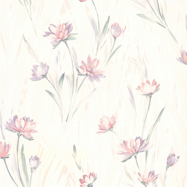 Brewster Floral Peach Harrie Wallpaper Kitchen, Bed, & Bath IV Covers about 56.4 square feet 20.5-in by 33-ft long roll Unpasted 20.9 - My Fabric Connection - Brewster Floral Peach Harrie Wallpaper Kitchen, Bed, & Bath IV Covers about 56.4 square feet 20.5-in by 33-ft long roll Unpasted 20.9 - My Fabric Connection -