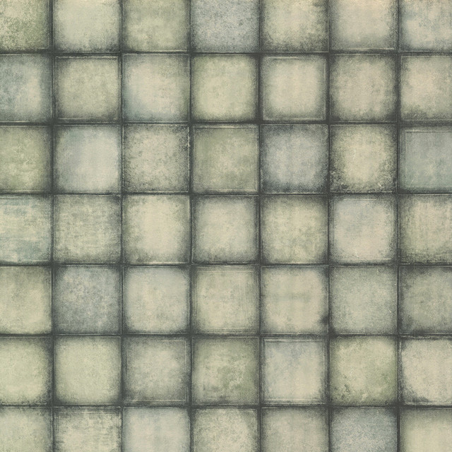 Brewster Soucy Teal Tiles Wallpaper Kitchen & Bath Essentials Covers about 56.4 square feet 20.5-in by 33-ft long roll Unpasted 20.9 - My Fabric Connection - Brewster Soucy Teal Tiles Wallpaper Kitchen & Bath Essentials Covers about 56.4 square feet 20.5-in by 33-ft long roll Unpasted 20.9 - My Fabric Connection -