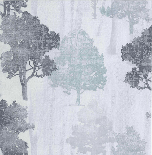 Brewster Opuntia Silver Tree Silhouettes Wallpaper Kitchen & Bath Essentials Covers about 56.4 square feet 20.5-in by 33-ft long roll Unpasted 10.4 - My Fabric Connection - Brewster Opuntia Silver Tree Silhouettes Wallpaper Kitchen & Bath Essentials Covers about 56.4 square feet 20.5-in by 33-ft long roll Unpasted 10.4 - My Fabric Connection -