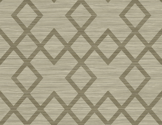 Kenneth James Vana Brown Woven Diamond Wallpaper GeoTex Covers about 60.8 square feet 27-in by 27-ft long roll Unpasted 10.4 - My Fabric Connection - Kenneth James Vana Brown Woven Diamond Wallpaper GeoTex Covers about 60.8 square feet 27-in by 27-ft long roll Unpasted 10.4 - My Fabric Connection -
