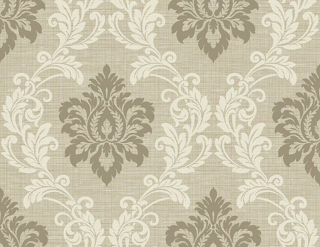 Kenneth James Adela Neutral Twill Damask Wallpaper GeoTex Covers about 60.8 square feet 27-in by 27-ft long roll Unpasted 20.9 - My Fabric Connection - Kenneth James Adela Neutral Twill Damask Wallpaper GeoTex Covers about 60.8 square feet 27-in by 27-ft long roll Unpasted 20.9 - My Fabric Connection -