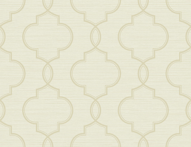 Kenneth James Malo Cream Sisal Ogee Wallpaper GeoTex Covers about 60.8 square feet 27-in by 27-ft long roll Unpasted 10.4 - My Fabric Connection - Kenneth James Malo Cream Sisal Ogee Wallpaper GeoTex Covers about 60.8 square feet 27-in by 27-ft long roll Unpasted 10.4 - My Fabric Connection -