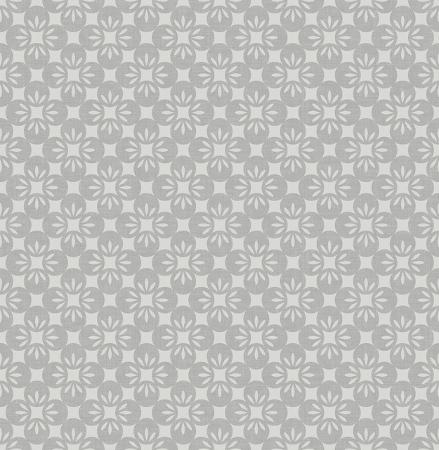 A-Street Prints Orbit Grey Floral Wallpaper Eclipse Covers about 56.4 square feet 20.5-in by 33-ft long roll Unpasted 3.5 - My Fabric Connection -