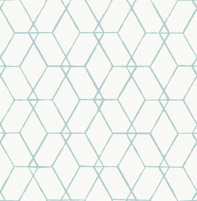 A-Street Prints Osterlen Teal Trellis Wallpaper Conran's Plain Simple Useful Covers about 56.4 square feet 20.5-in by 33-ft long roll Unpasted 20.9 - My Fabric Connection - A-Street Prints Osterlen Teal Trellis Wallpaper Conran's Plain Simple Useful Covers about 56.4 square feet 20.5-in by 33-ft long roll Unpasted 20.9 - My Fabric Connection -