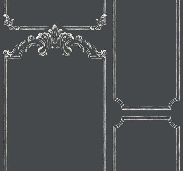 Magnolia Home Chalkboard Black & White Wallpaper Magnolia Home Covers about 60.8 square feet 27-in by 27-ft long roll Prepasted 25.25 - My Fabric Connection - Magnolia Home Chalkboard Black & White Wallpaper Magnolia Home Covers about 60.8 square feet 27-in by 27-ft long roll Prepasted 25.25 - My Fabric Connection -