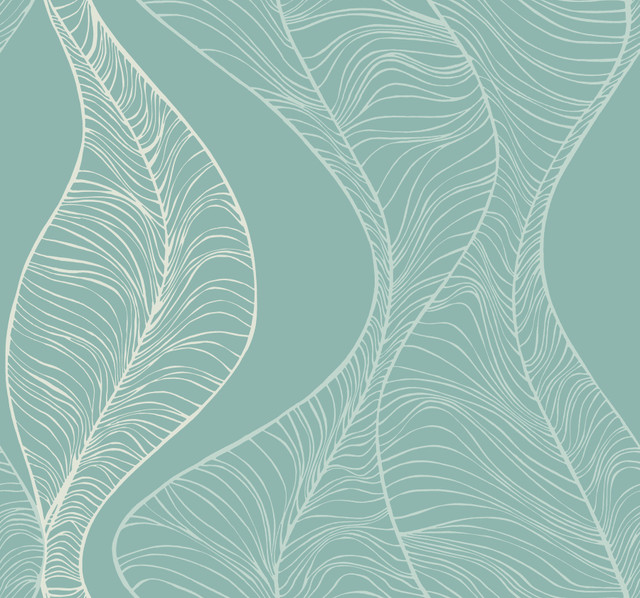 Candice Olson Teal Hoopla Wallpaper Candice Olson Breathless Covers about 60.8 square feet 27-in by 27-ft long roll Unpasted 25.25 - My Fabric Connection -