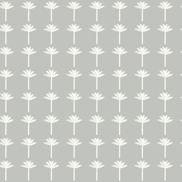 York Wallcoverings Palm Bay Grey Wallpaper Water's Edge Resource Library Covers about 56.4 square feet 20.5-in by 33-ft long roll Prepasted 20.5 - My Fabric Connection -