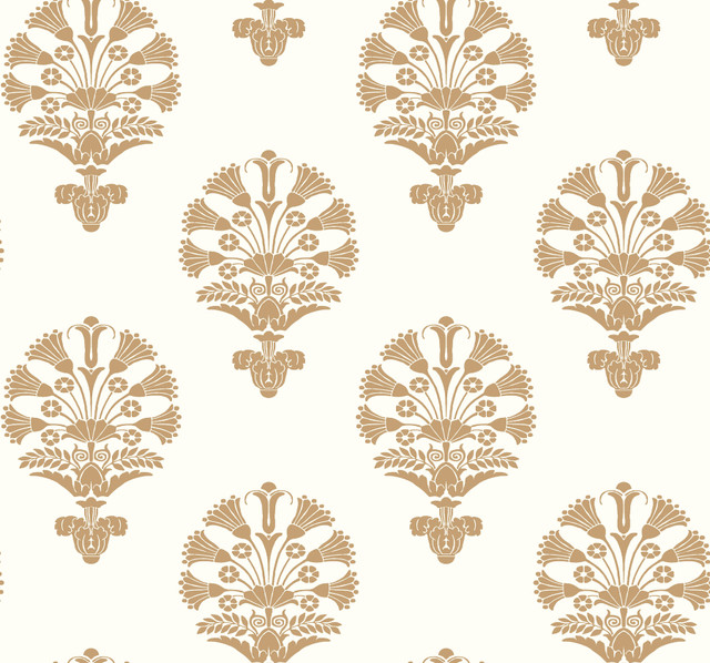 York Wallcoverings Luxor Gold Metallic Wallpaper Silhouettes Covers about 60.8 square feet 27-in by 27-ft long roll Unpasted 25.25 - My Fabric Connection - York Wallcoverings Luxor Gold Metallic Wallpaper Silhouettes Covers about 60.8 square feet 27-in by 27-ft long roll Unpasted 25.25 - My Fabric Connection -