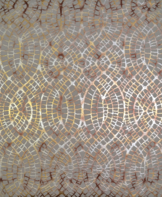 Antonina Vella Tortoise Khaki & Multi Wallpaper Antonina Vella Modern Metals Covers about 56.9 square feet 20.8-in by 32.8-ft long roll Unpasted 25.2 - My Fabric Connection -