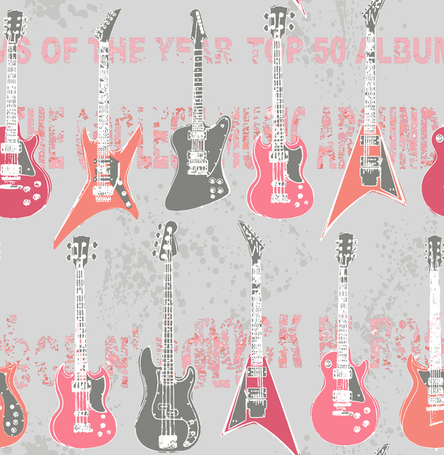 Brewster Richards Pink Rock Star Guitar Stripe Wallpaper Brewster Kids Covers about 56.4 square feet 20.5-in by 33-ft long roll Unpasted 21 - My Fabric Connection - Brewster Richards Pink Rock Star Guitar Stripe Wallpaper Brewster Kids Covers about 56.4 square feet 20.5-in by 33-ft long roll Unpasted 21 - My Fabric Connection -