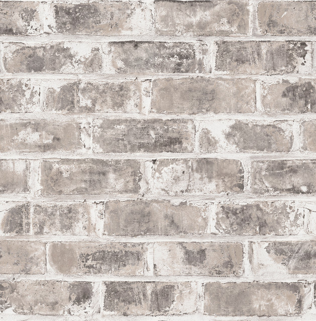 Brewster Jomax Grey Warehouse Brick Wallpaper Brewster Essentials Covers about 56.4 square feet 20.5-in by 33-ft long roll Unpasted 20.9 - My Fabric Connection - Brewster Jomax Grey Warehouse Brick Wallpaper Brewster Essentials Covers about 56.4 square feet 20.5-in by 33-ft long roll Unpasted 20.9 - My Fabric Connection -