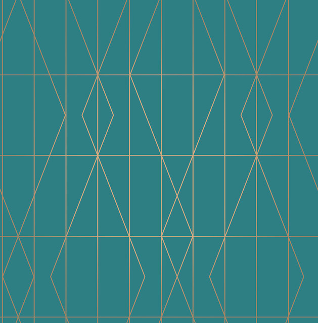 Brewster LeVeque Teal Deco Diamond Geo Wallpaper Brewster Essentials Covers about 56.4 square feet 20.5-in by 33-ft long roll Unpasted 20.9 - My Fabric Connection - Brewster LeVeque Teal Deco Diamond Geo Wallpaper Brewster Essentials Covers about 56.4 square feet 20.5-in by 33-ft long roll Unpasted 20.9 - My Fabric Connection -