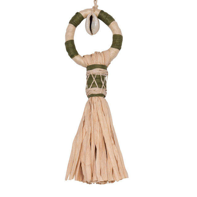 Schumacher Trim Broom Tassel Palm Tree Green 85392 Johanna Ortiz - My Fabric Connection -