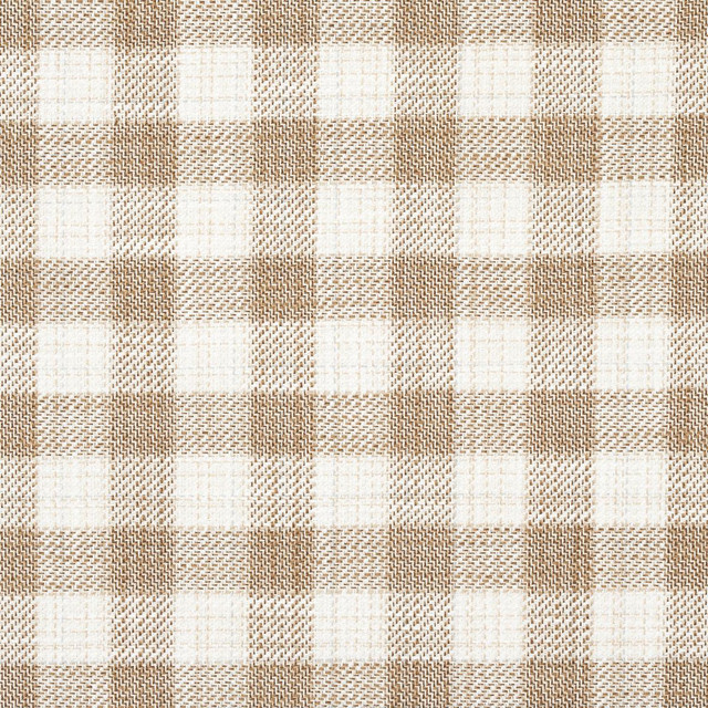 Schumacher Fabric Martina Plaid Indoor/Outdoor Natural 81412 Easy Elements 9.0" - My Fabric Connection -