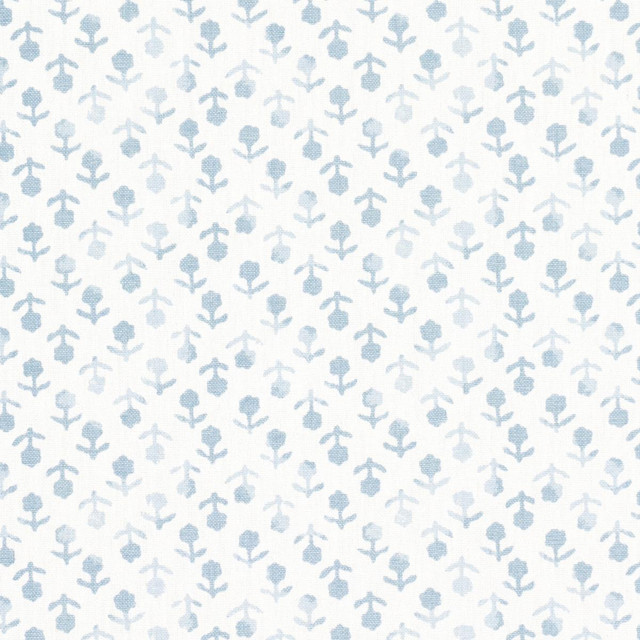 Schumacher Fabric Beatriz Handprint Sky 179353 Jacaranda 4.38" - My Fabric Connection - Schumacher Fabric Beatriz Handprint Sky 179353 Jacaranda 4.38" - My Fabric Connection -