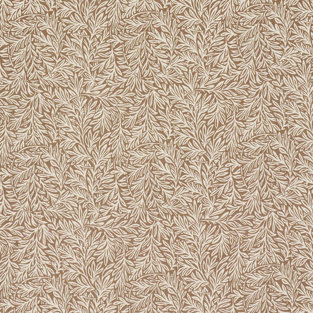 Schumacher Fabric Willow Leaf Mocha 182182 Craft Revival 6.75" - My Fabric Connection - Schumacher Fabric Willow Leaf Mocha 182182 Craft Revival 6.75" - My Fabric Connection -