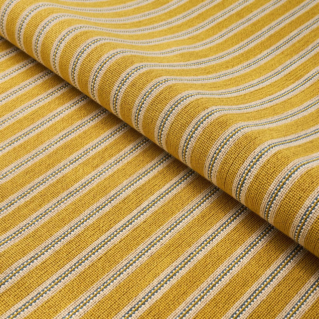 Schumacher Fabric Benson Stripe Pingl Saffron 82182 Cut & Patterned Velvets 13.38" - My Fabric Connection - Schumacher Fabric Benson Stripe Pingl Saffron 82182 Cut & Patterned Velvets 13.38" - My Fabric Connection -