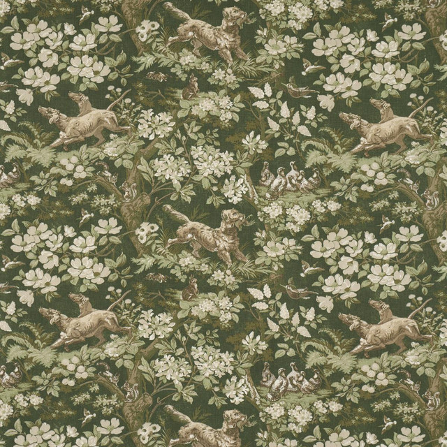 Schumacher Fabric Hound Meadow Forest 182261 A Country Life 27.0" - My Fabric Connection -
