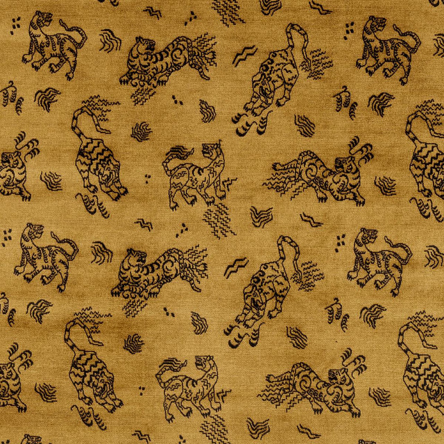 Schumacher Fabric Kinabalu Velvet Gold 82170 Cut & Patterned Velvets 13.5" - My Fabric Connection - Schumacher Fabric Kinabalu Velvet Gold 82170 Cut & Patterned Velvets 13.5" - My Fabric Connection -