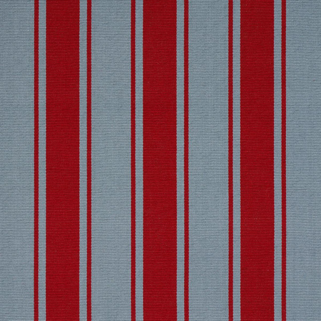 Schumacher Fabric Tangier Stripe Teal & Red 82272 Johnson Hartig 5.88" - My Fabric Connection - Schumacher Fabric Tangier Stripe Teal & Red 82272 Johnson Hartig 5.88" - My Fabric Connection -