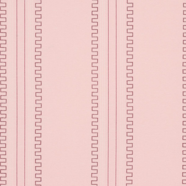 Schumacher Fabric Greco Stripe Pink 83233 Mary Mcdonald 13.5" - My Fabric Connection -