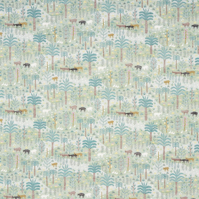Schumacher Fabric Las Colinas Scenic Tapestry Green 81960 Uncommon Threads 29.0" - My Fabric Connection -