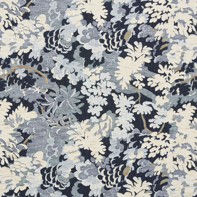 Schumacher Fabric Verdure Tapestry Blue 81851 Uncommon Threads 27.0" - My Fabric Connection -