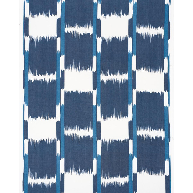 Schumacher Fabric Tuzla Denim 181282 Ikats 26.5" - My Fabric Connection - Schumacher Fabric Tuzla Denim 181282 Ikats 26.5" - My Fabric Connection -