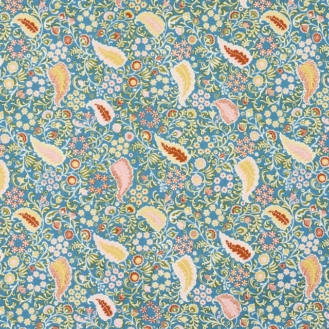 Schumacher Fabric Peggy Paisley Azure 182432 Ashbury 54.0" - My Fabric Connection - Schumacher Fabric Peggy Paisley Azure 182432 Ashbury 54.0" - My Fabric Connection -
