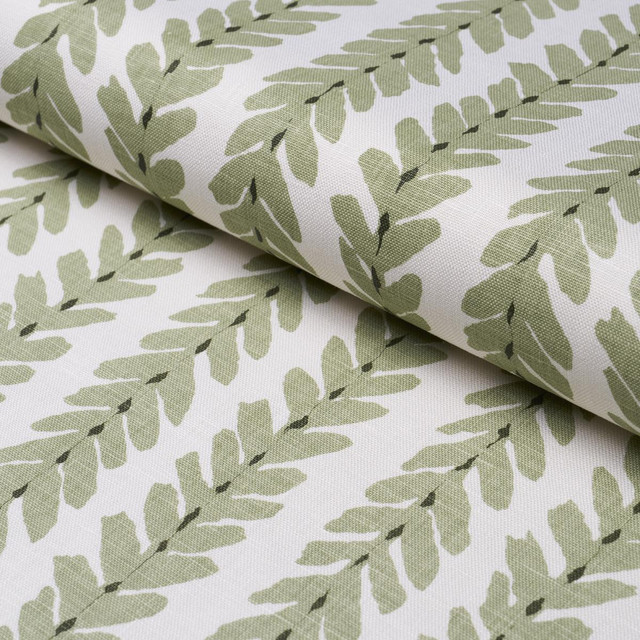 Schumacher Fabric Woodperry Moss WOOD007 Veere Grenney 4.38" - My Fabric Connection - Schumacher Fabric Woodperry Moss WOOD007 Veere Grenney 4.38" - My Fabric Connection -