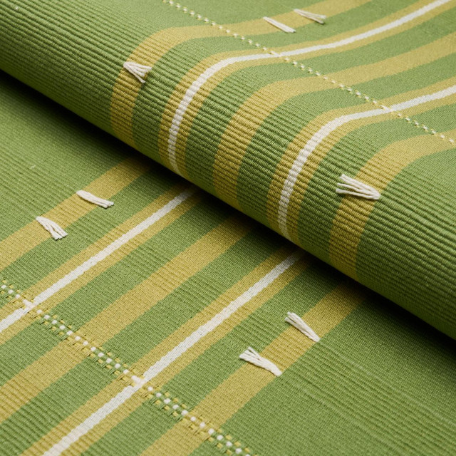 Schumacher Fabric Remmy Hand Woven Stripe Leaf 84781 Ashbury 10.62" - My Fabric Connection - Schumacher Fabric Remmy Hand Woven Stripe Leaf 84781 Ashbury 10.62" - My Fabric Connection -