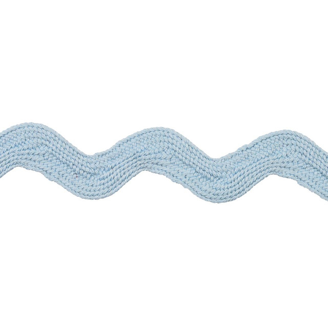 Schumacher Trim Ric Rac Tape Large Pale Blue 82727 New Old-Fashioned - My Fabric Connection - Schumacher Trim Ric Rac Tape Large Pale Blue 82727 New Old-Fashioned - My Fabric Connection -