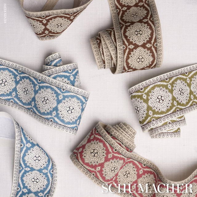 Schumacher Trim Maximilian Tape Green 84332 Rita Konig - My Fabric Connection -