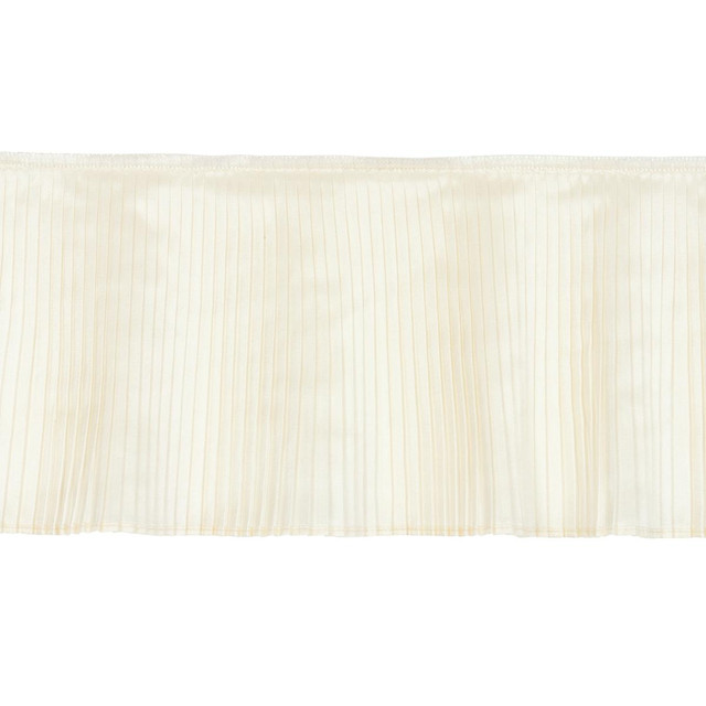 Schumacher Trim Botticelli Silk Ruffle Bone 81790 Miles Redd 0.15" - My Fabric Connection -